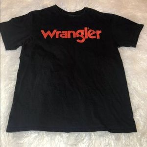 Classic Logo WRANGLER Spellout T-Shirt Size M